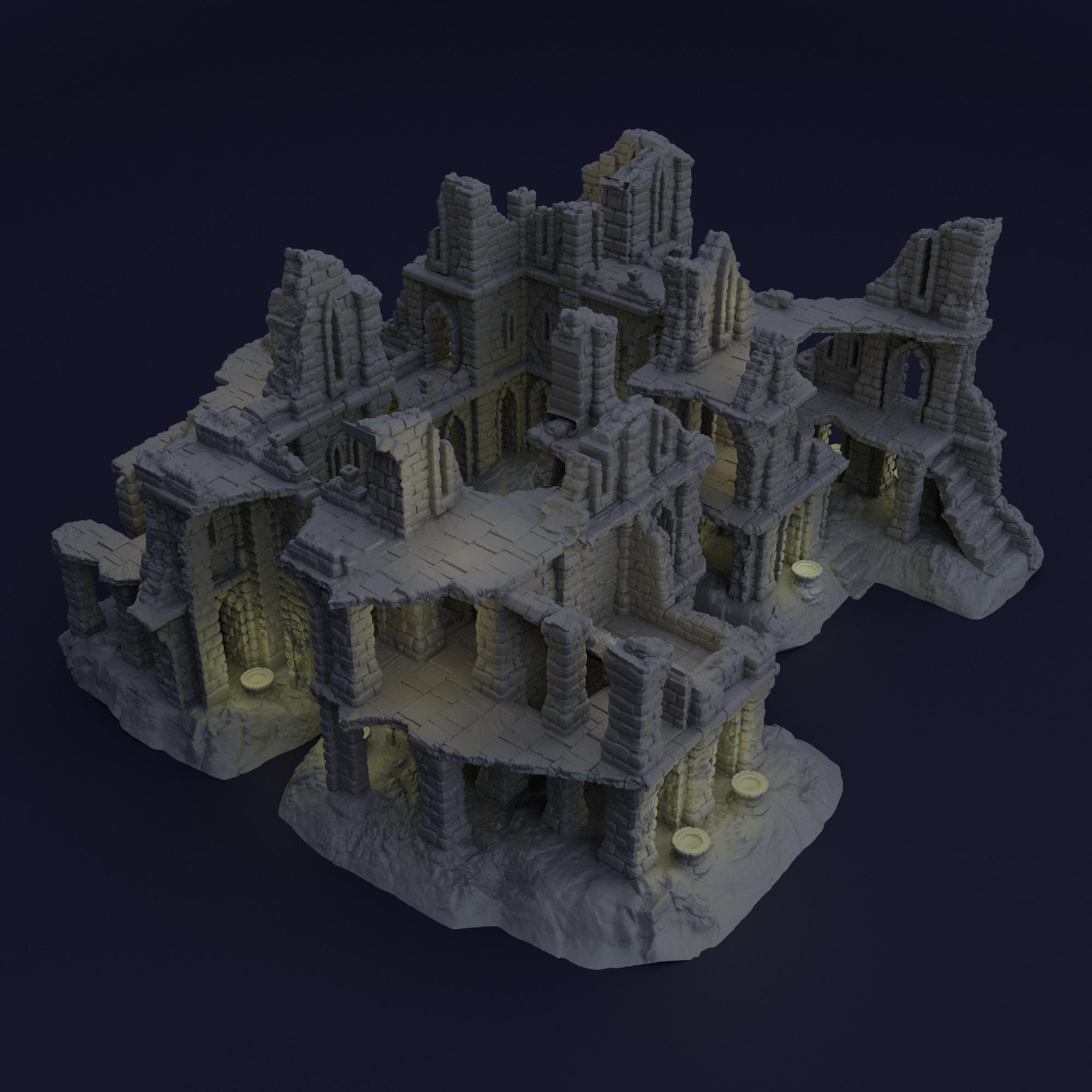 Ambush Grounds - Tabletop Terrain - 28 MM, Tabletop 3D Printed Terrain by MiniatureLand, Perfect for Wargaming and RPGs