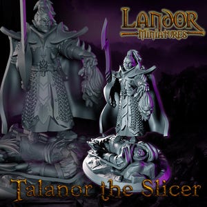 Talanor the Slicer, Modular Dark Elven miniatures by Landor Miniatures! Dark Elves for Fantasy Wargames