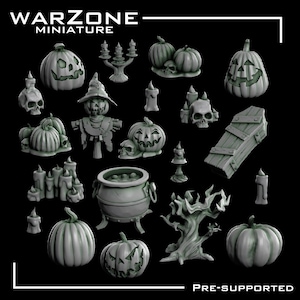 Basisbits voor Halloween/Halloween, Grimdark-conversieonderdelen en basismateriaal vervaardigd door WarZone Miniature
