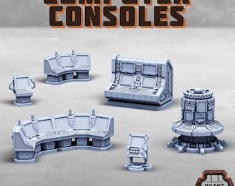 Computer Consoles -  Sci-Fi Grimdark Civilians by Print Minis