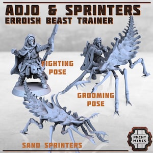 Erroish Beast Trainer und Sand Sprinters - Sci-Fi Grimdark Söldner von Print Minis