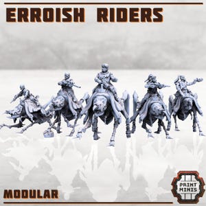 Erroische Wüstenreiter - Erroische Menschen - Sci-Fi Grimdark Mercenaries von Print Minis