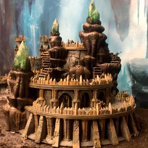 Pit Fiend&#39;s Underdark Colosseum and Tavern by GameScape3D - 3D Printed Tabletop Terrain, Perfect for Wargames, Board Games, RPGs