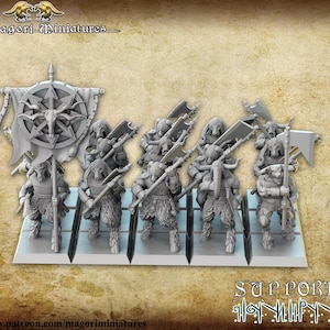Blood Goat Regiment, Fantasy Miniatures by Magori Miniatures, perfect for Fantasy Wargames and RPGs