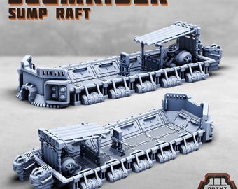 Scumrider - Sump Raft - Sci-Fi City Skirmish Wargaming Terrain by Print Minis