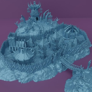 Modular Goblin Camp - Tabletop Terrain - 28 MM Tabletop 3D Printed Terrain by MiniatureLand, Perfect for Wargaming and RPGs