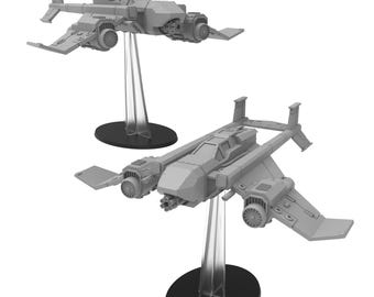 Roman Vengence CAS Fighter, Monopose Sci-Fi Vehicle by ThatEvilOne, Sci-fi Wargames Proxy, Imperial  Flyer