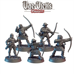 Bowmen of the Kingdom, Cursed City Mercenaries by Vae Victis, perfect for Fantasy Wargames and Tabletop RPGs