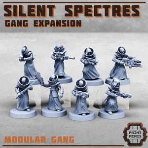 Silent Specters - Gang Erweiterung - Silent Specters Gang - Sci-Fi Grimdark Mercenaries by Print Minis