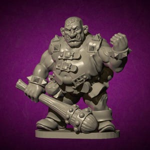 Ogre, Fantasy Skirmish Miniatures by MoM Miniatures, perfect for Fantasy Wargames and RPGs