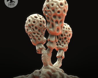 Grimdark Spore Pilz Baum, Chaotisches Gelände, Kriegsspiel Miniatur