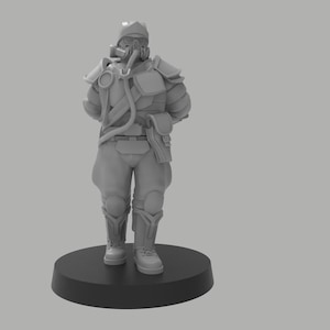 The Heck Ghosts Colonel, semi-modulares Sci-Fi Kommandantenmodell von ThatEvilOne, Sci-Fi Wargames Guard Proxy