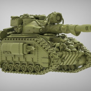 Caiman Main Battle Tank, By Reptilian Overlords, Modular Battle Tank Proxy for Sci-Fi Wargames