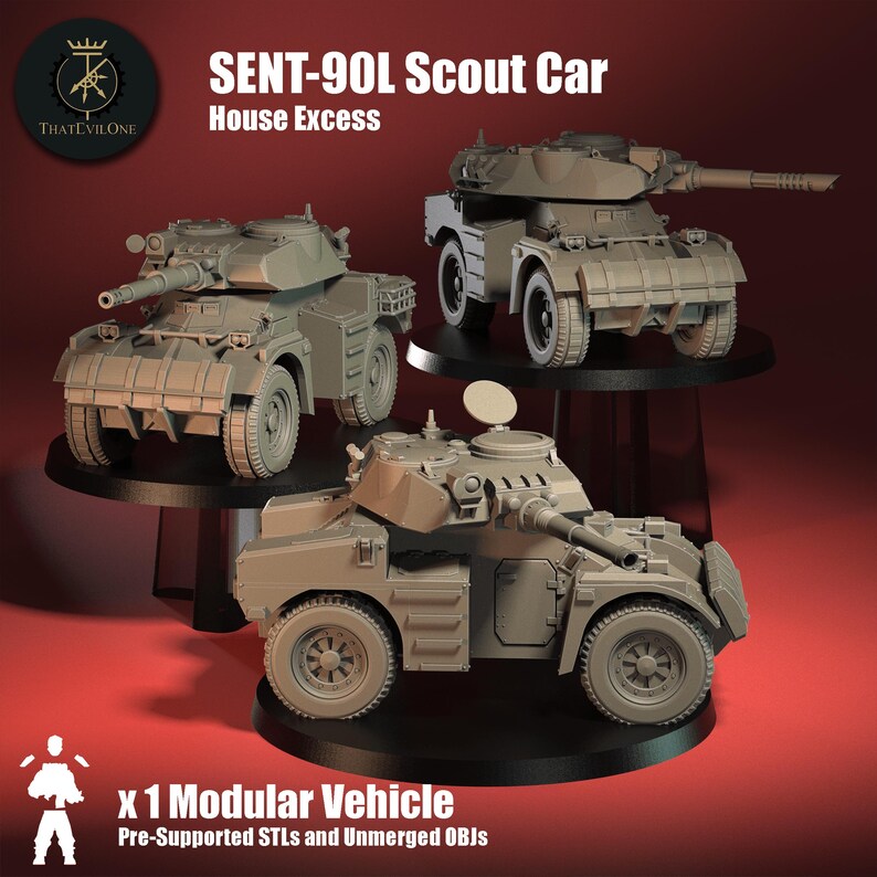 SENT-90L Scout Car Scout Car, Modular Sci-fi Vehicle by Thatevilone ...