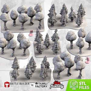 CLASSIC FORESTS Modularny teren leśny do gier bitewnych firmy Txarli Factory przeznaczony do gier bitewnych