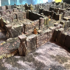 Underdark Cave Road Expansion: Abandoned Dwarven Settlement- 3D Printed Tabletop Terrain, Perfect for Wargames, Board Games, RPGs