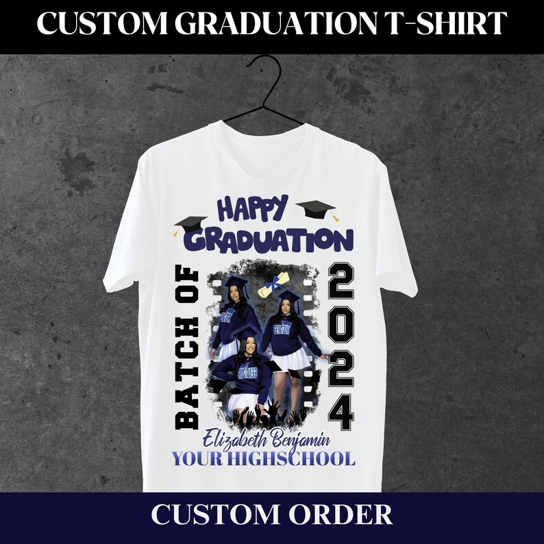 Custom Graduation T-shirts Designs Png, Graduation Template ...