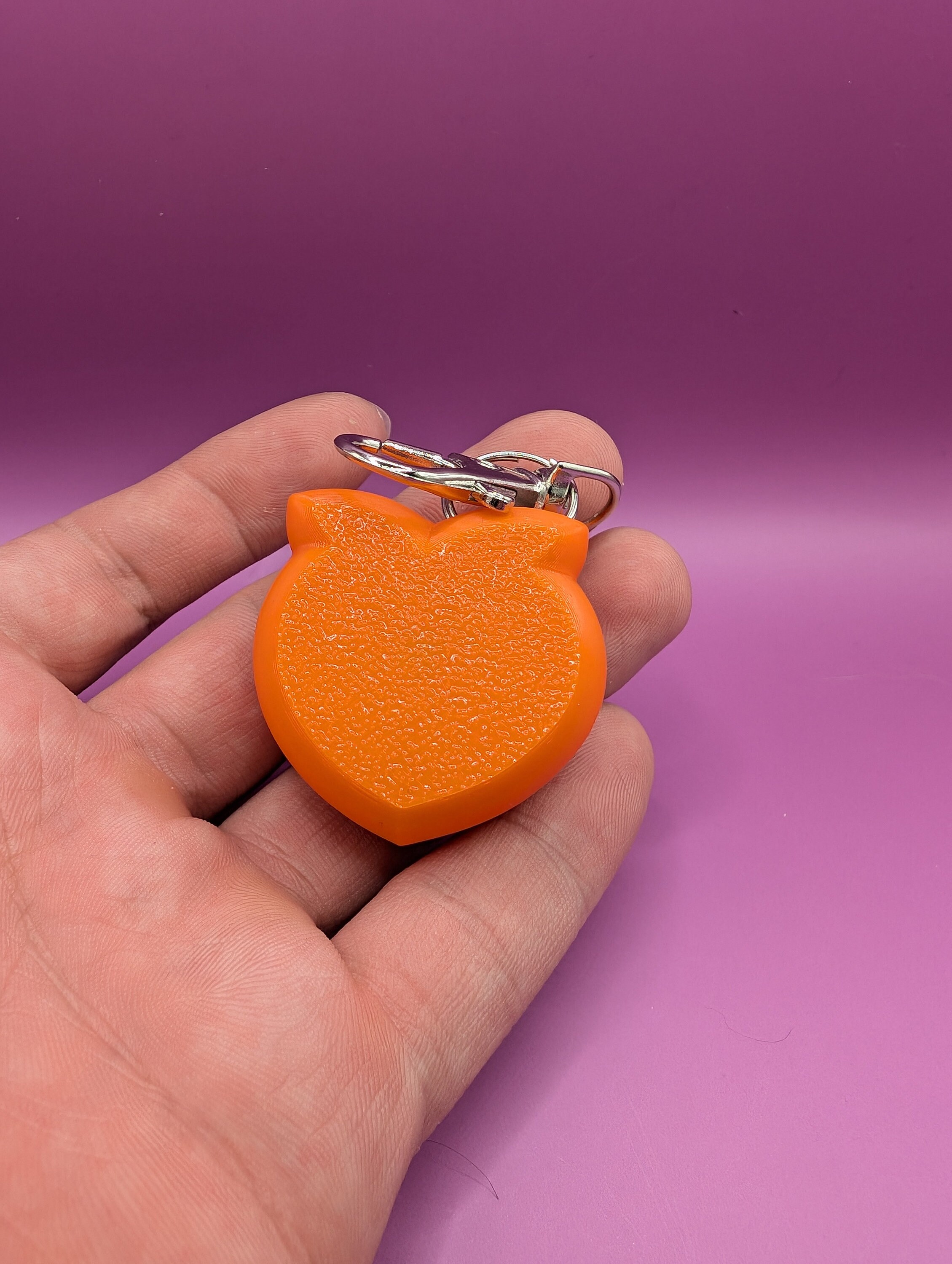 Peach Emoji Key Cap Clicker - 3D Printed Stim Fidget Clicky Key
