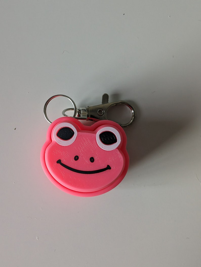 3D Printed Cute Frogs Fidget Clickers Keychains Etsy