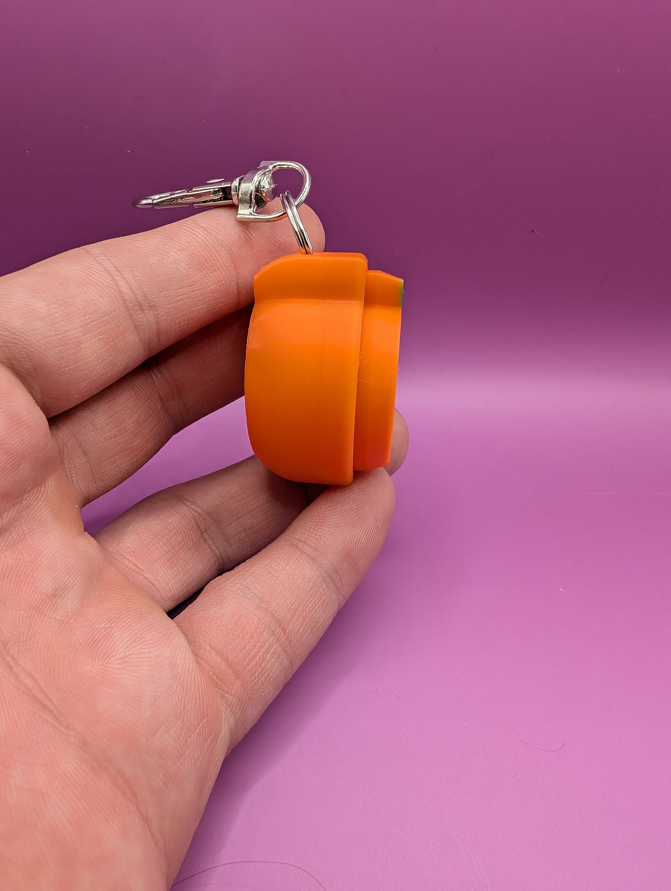Peach Emoji Key Cap Clicker - 3D Printed Stim Fidget Clicky Key