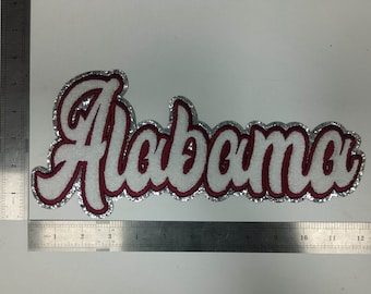 Alabama Heat Press Chenille Patch 11”