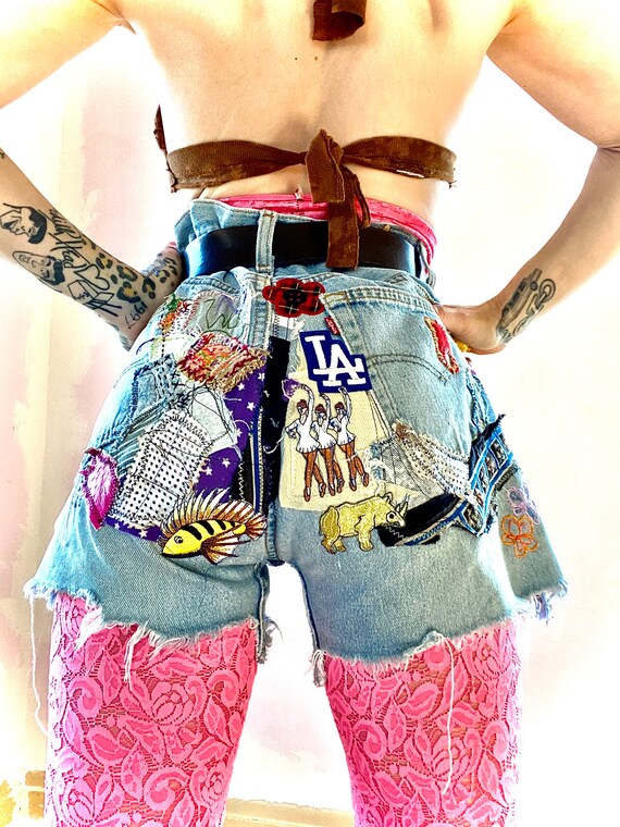 Vintage 70’s hippie denim ultimate patchwork embro