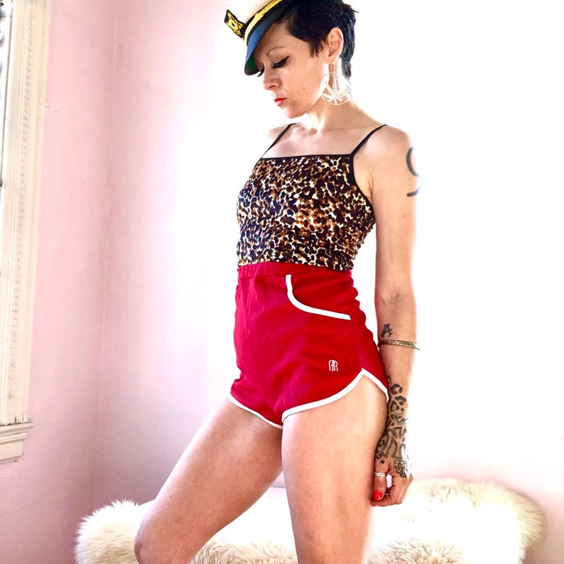 Vintage 70/'s80/'s sexpot Crissy Snow Miss Parker roller girl shorts