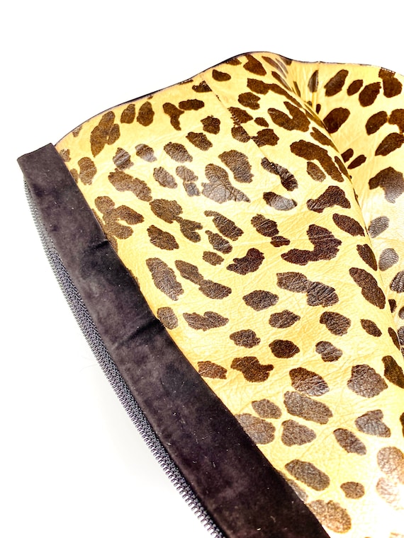 Vintage Valentino Couture black y2k Leopard print… - image 10