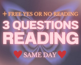 3 Questions Reading Tarot Cards Accurate Psychic Advice, Same Day Delivery, In Depth Detailed Predictions. Finance Predictions, Advice, PDF