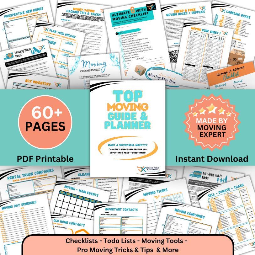 Best Moving Planner, Guide, and Checklists | Tools to help you organize your move and relocate stress-free