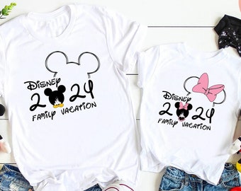 Disney 2024 Family Vacation T-Shirts, Disney World 2024 Shirts, Disney Family Matching T-Shirt, Disney Gifts For Family, Disney Trip T-Shirt