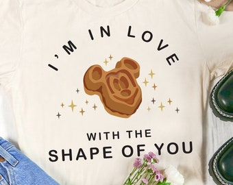 I'm In Love With The Shape Of You Shirt, Mickey Waffle Shirt, Disneyworld Family Shirts, Disney Shirt, Disney Snacks Shirt, Disneyland Shirt