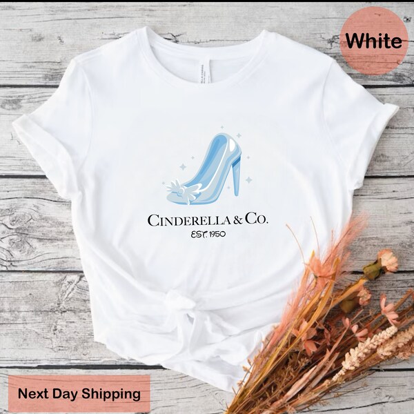 Cinderella And Co Est. 1950 T-Shirt, Disney Princess Shirt, Cinderella Shirt, Gift For Disney Vacation, Girls Disney Gift, Disneyworld Shirt
