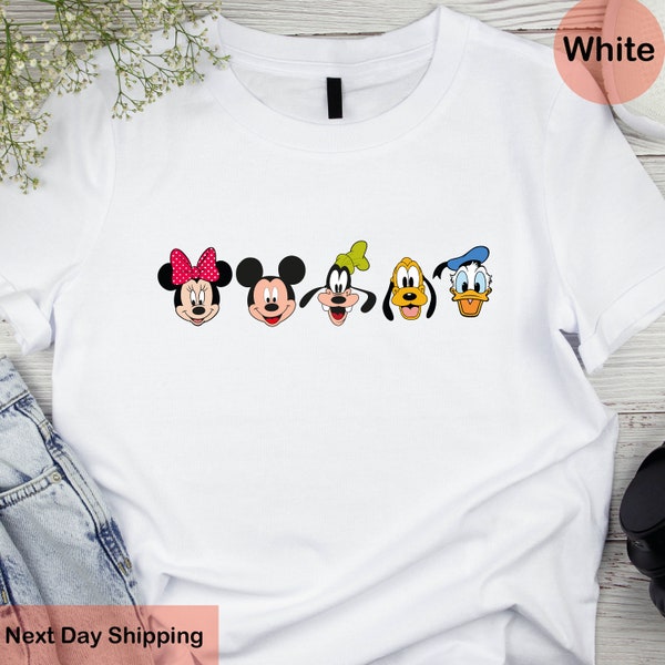 Mickey And Friends T-Shirt, Disney Mickey Minnie Donald Daisy Goofy Pluto T-Shirt, Disneyland Shirt, Disney Squad Shirt, Disney Group Shirts