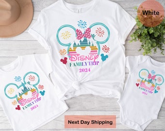 Disney Family Shirt, Disney Family Trip 2024 Shirt, Disney 2024 Shirts, Family Vacation Shirt, Mickey Minnie Family Shirt, Couple 2024 Shirt