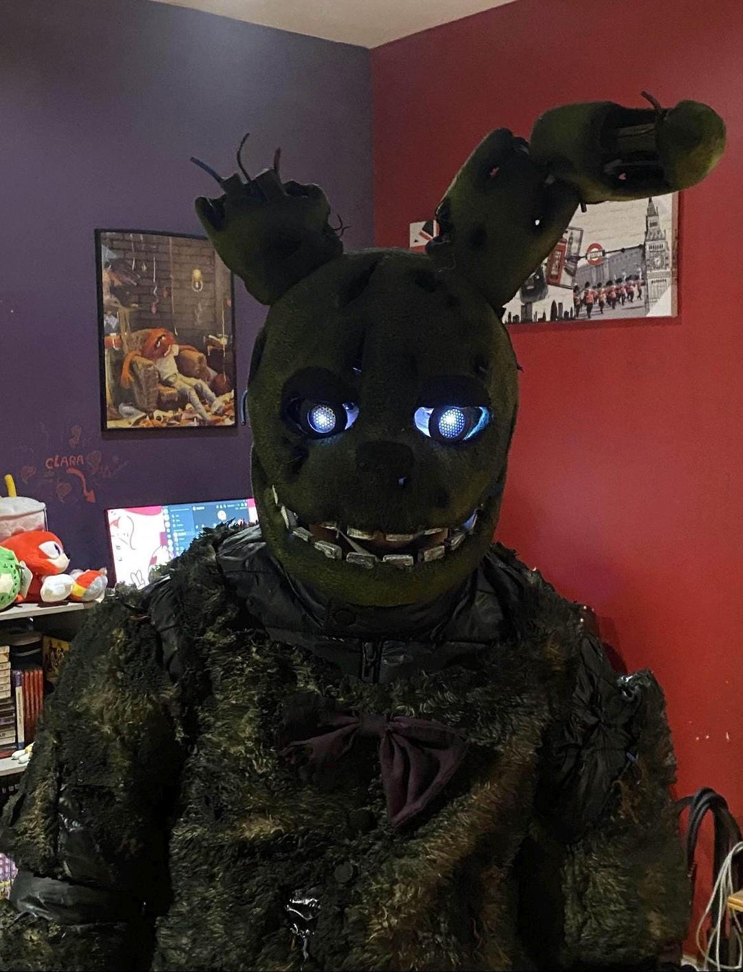 FNAF スプリングトラップ コスプレヘルメット Springtrap Wearable Cosplay Head - Etsy