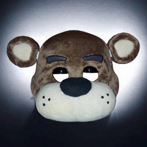 Freddy Fazbear Wearable Mask with Nose that Squeaks Child Size