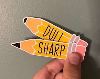 Dull and Sharp Pencil Decal Stickers for Pencil Cups/ Pencil Dispenser sticker/ Classroom labels/ Classroom management/ gift for teachers