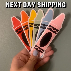 Crayon Decal Sticker/crayon box sticker/back to school sticker for students, teachers