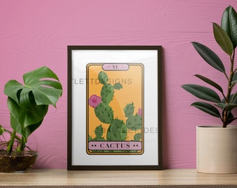 Cactus Tarot Print A5