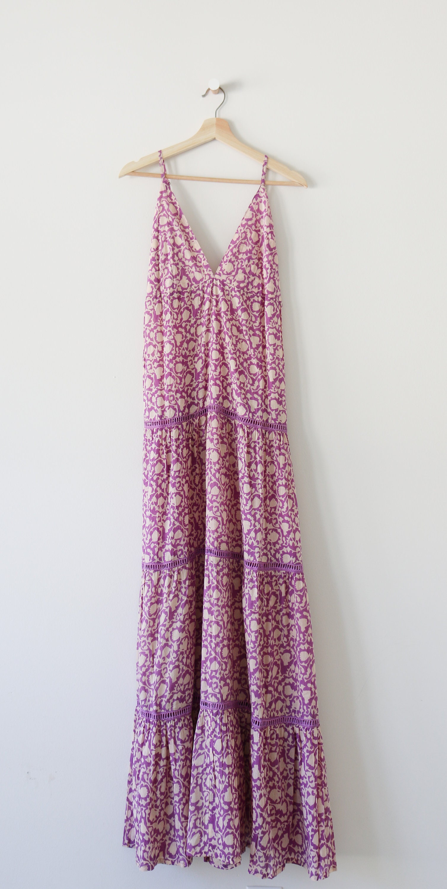 Tiered Tie Waist Maxi Dress