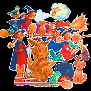 Room on the Broom 20-pc Storytelling Educational Activities Flannel Felt Board Story