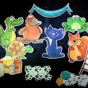 Pete the Cat and the Missing Cupcakes 21-pc Flannel Felt Story