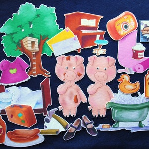 If you give a pig a pancake 18-pc Flannel Felt Story