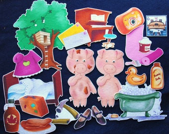 If you give a pig a pancake 18-pc Flannel Felt Story