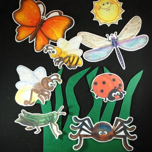 We&#39;re Going on a Bug Hunt 9-pc Flannel Felt Story