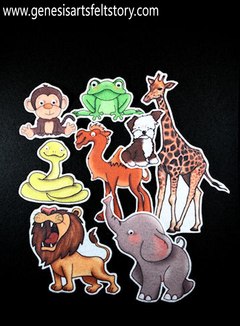 Dear Zoo 16pc Felt Story Etsy