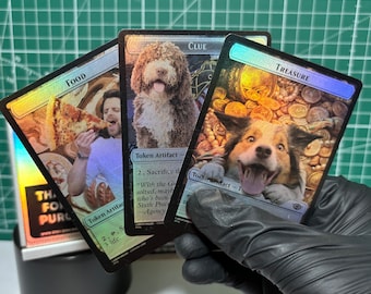 Benutzerdefinierte Token MTG Benutzerdefinierte Magie The Gathering Karte Personalisierte handgemachte Folie Parodie Geschenk unnooffiziell