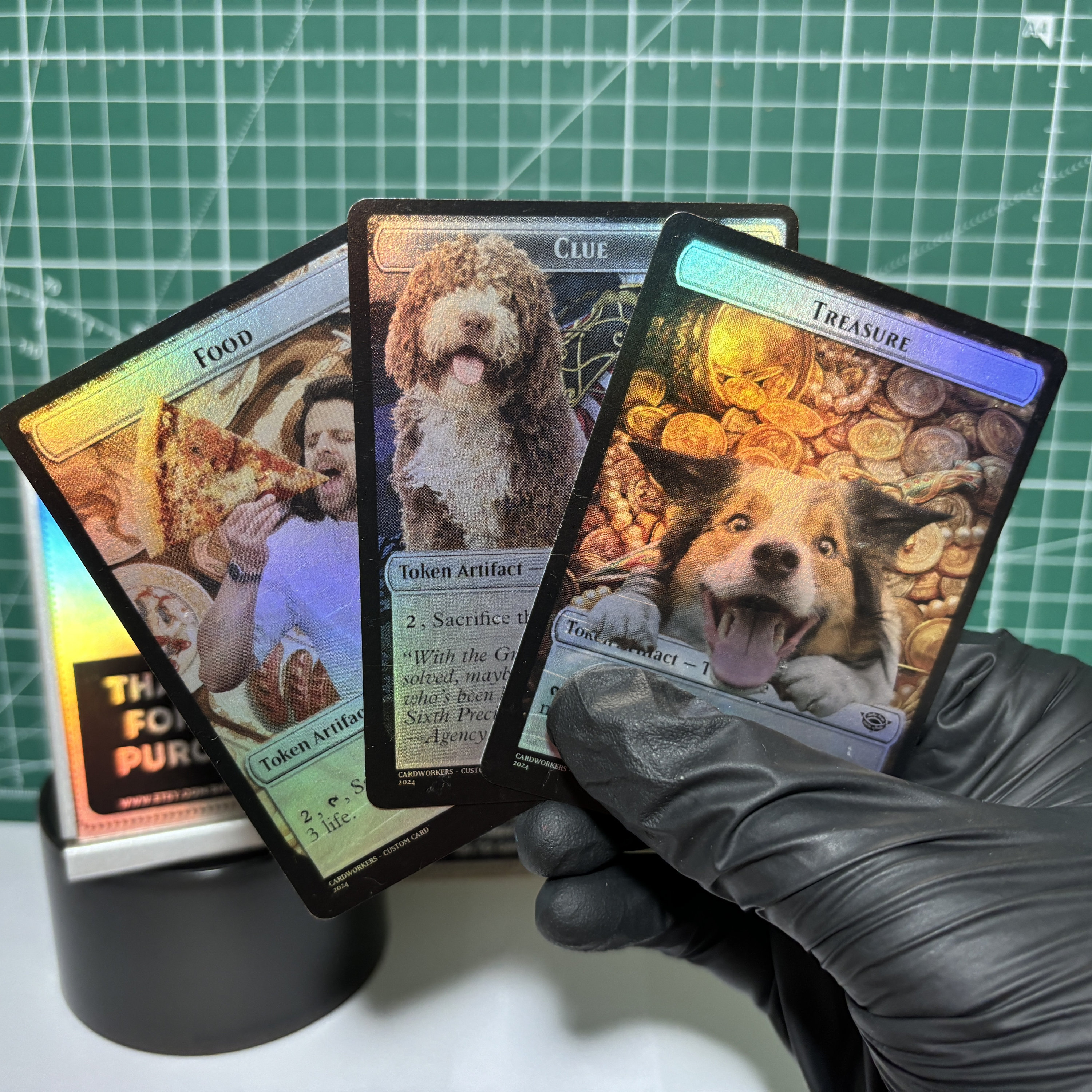Custom Token MTG Custom Magic The Gathering Card Personalized Handmade Foil Parody Gift Unnoficial