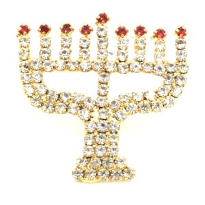 Menorah Brooch